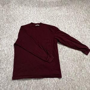 Uniqlo burgundy long sleeve